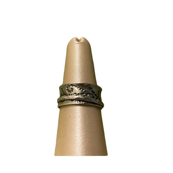 Ring Sterling Silver Israel Spinner Band size 6 - Picture 11 of 12